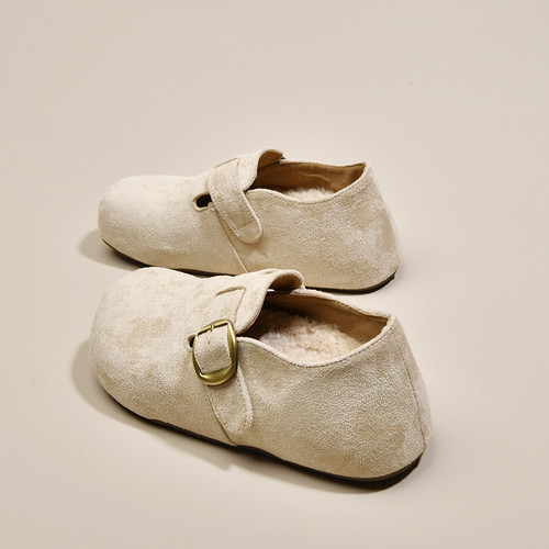 加绒勃肯鞋女全包懒人鞋