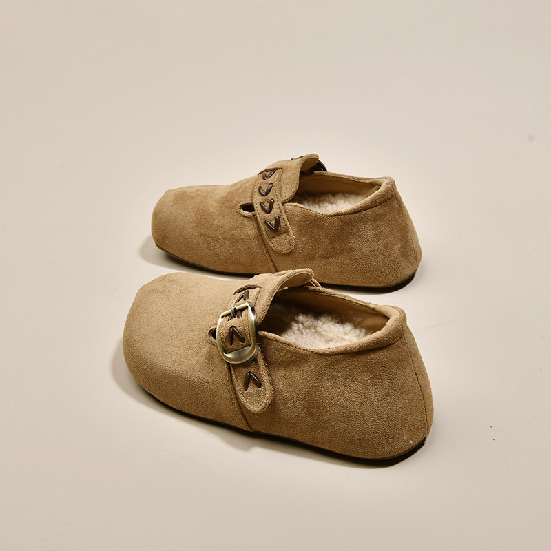 厚底加绒全包勃肯鞋棉鞋