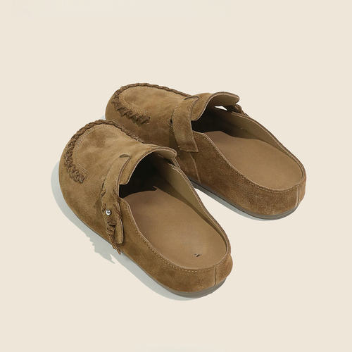 勃肯鞋女厚底包头半拖鞋