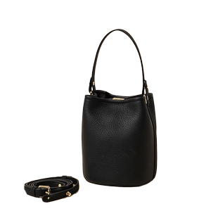 岩牛TC纹真皮手提水桶小包2025新款小众轻奢高级感斜跨软皮女款包