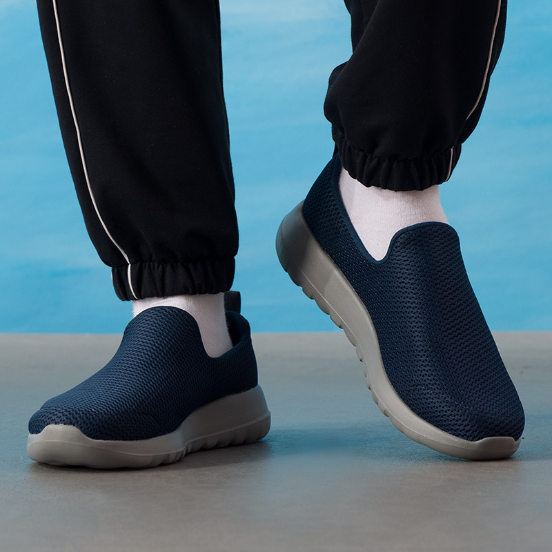 斯凯奇春季新款男鞋一脚穿健步鞋透气网面低帮通勤休闲鞋,流行男鞋,时尚休闲鞋,淘宝优惠券,粉丝福利购,淘宝优惠卷