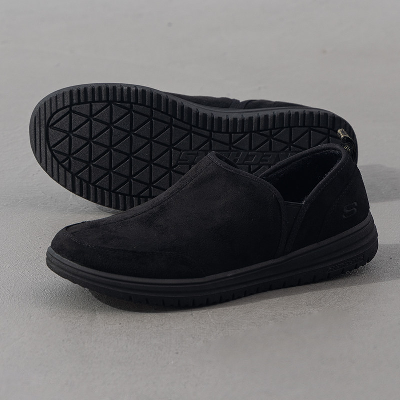 斯凯奇男鞋冬季加绒保暖健步鞋中老年休闲鞋防滑耐磨,流行男鞋,棉鞋,淘宝优惠券,粉丝福利购,淘宝优惠卷