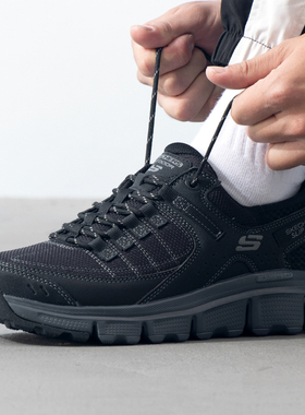 Skechers男鞋春季新款Slip-ins闪穿户外防滑登山健步鞋