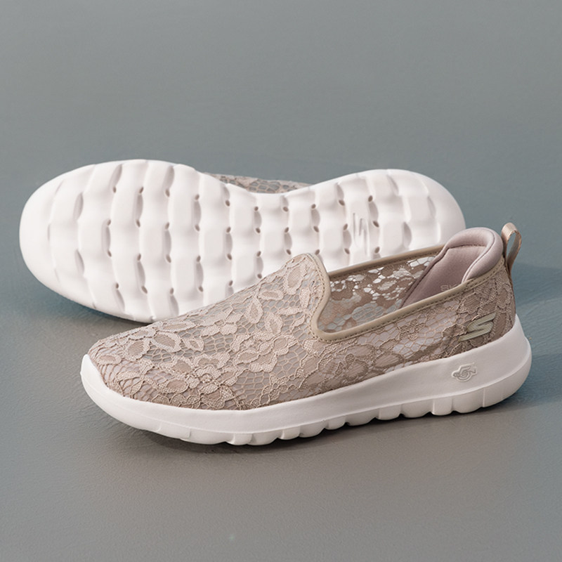 斯凯奇蕾丝单鞋女夏季透气网面凉鞋中老年健步鞋妈妈鞋旗舰店,女鞋,时尚休闲鞋,淘宝优惠券,粉丝福利购,淘宝优惠卷