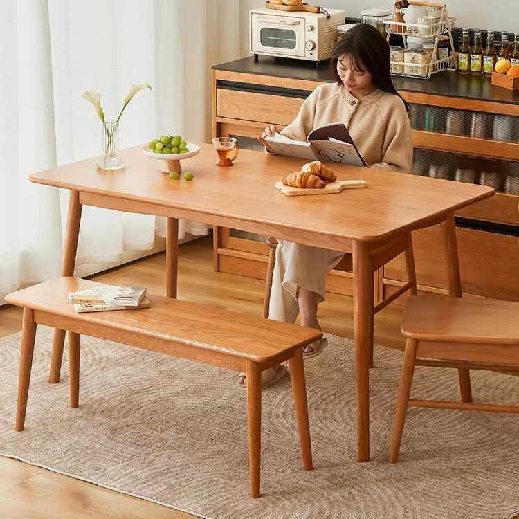 新款直销樱桃木简约现代实木餐凳日式家用床尾凳客厅时尚长条矮凳,住宅家具,实木餐桌,淘宝优惠券,粉丝福利购,淘宝优惠卷