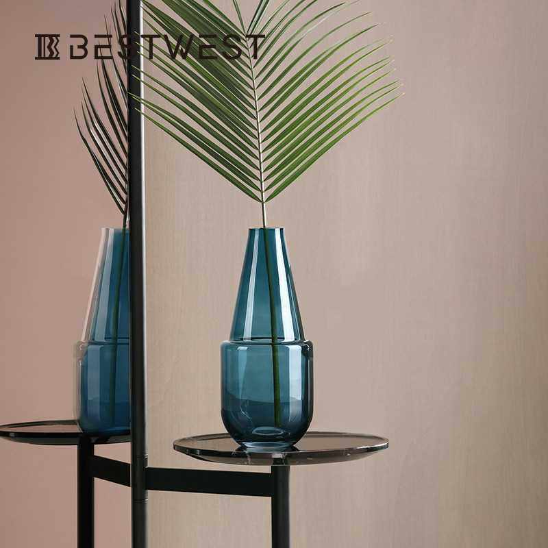 新款直销Best west 创意直筒透明玻璃花瓶摆件客厅餐桌玄关干花插,鲜花速递/花卉仿真/绿植园艺,花瓶,淘宝优惠券,粉丝福利购,淘宝优惠卷
