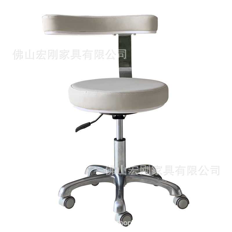 新款直销美容凳椅子滑轮大工椅美发理发店升降师傅圆凳马鞍美甲美