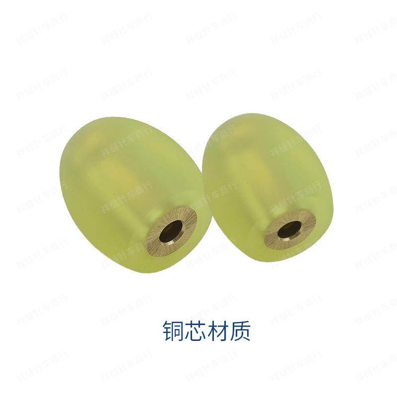 新款直销801铲皮机铁心铜心磨刀胶轮黄色透明胶轮送料胶轮菠萝削