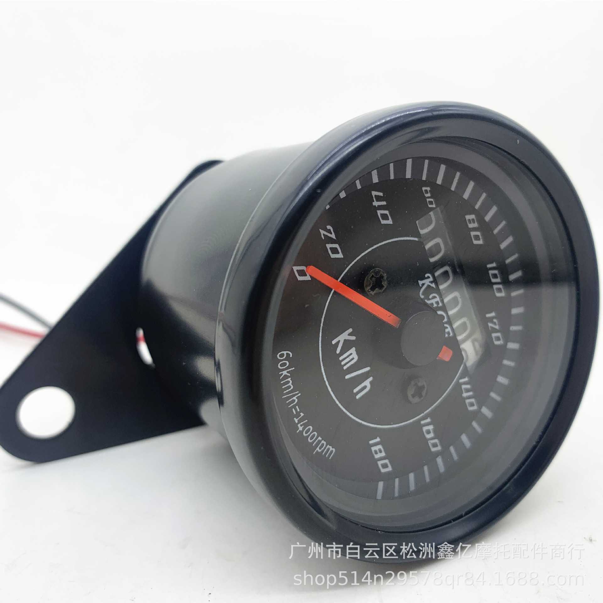 新款直销摩托车改装里程仪表复古转速仪表 草上飞哈雷太子LED改装