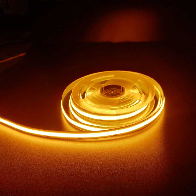 新款直销COB灯带24V自粘超薄铝槽12V低压LED软灯条线条灯橱柜酒柜