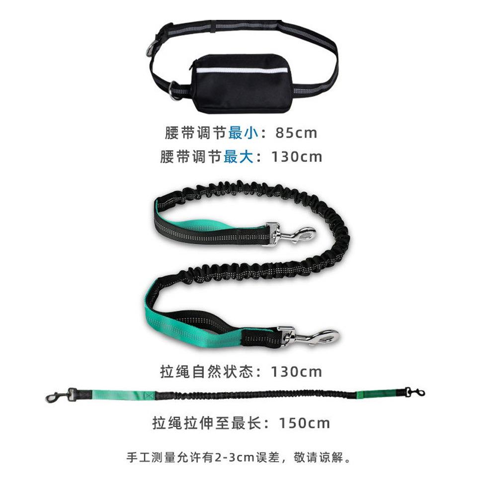 新款直销免提遛狗绳中大型犬伸缩防爆冲反光尼龙牵狗子宠物用品牵