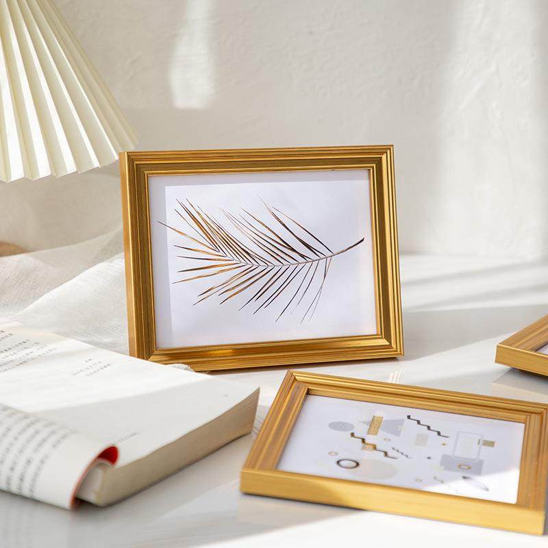 新款直销相框摆台洗照片做成相册框像框架 8寸现代简约复古金装裱