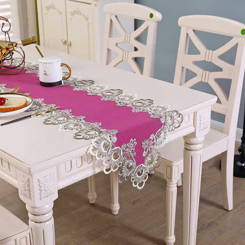 新款直销现代简约水溶花边麻布桌旗茶几旗装饰家居布艺防水布工艺,居家布艺,桌旗,淘宝优惠券,粉丝福利购,淘宝优惠卷