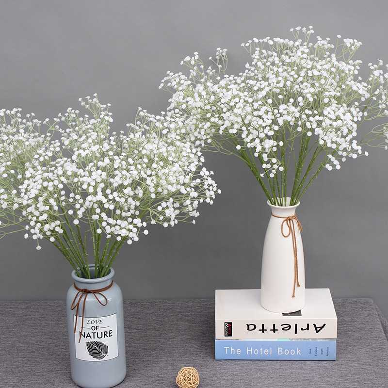 新款直销满天星假花婚礼仿真花客厅装饰花卉婚庆影楼手捧花拍照道