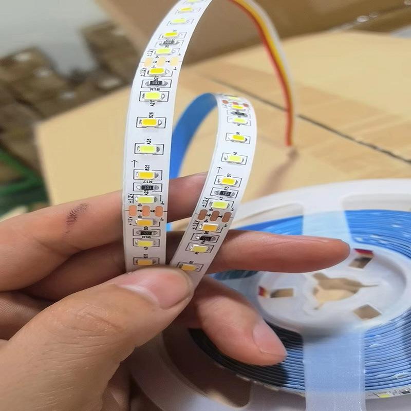 新款直销热销LED灯带双色温橱柜床头柜低压24V家用灯条2835灯珠客