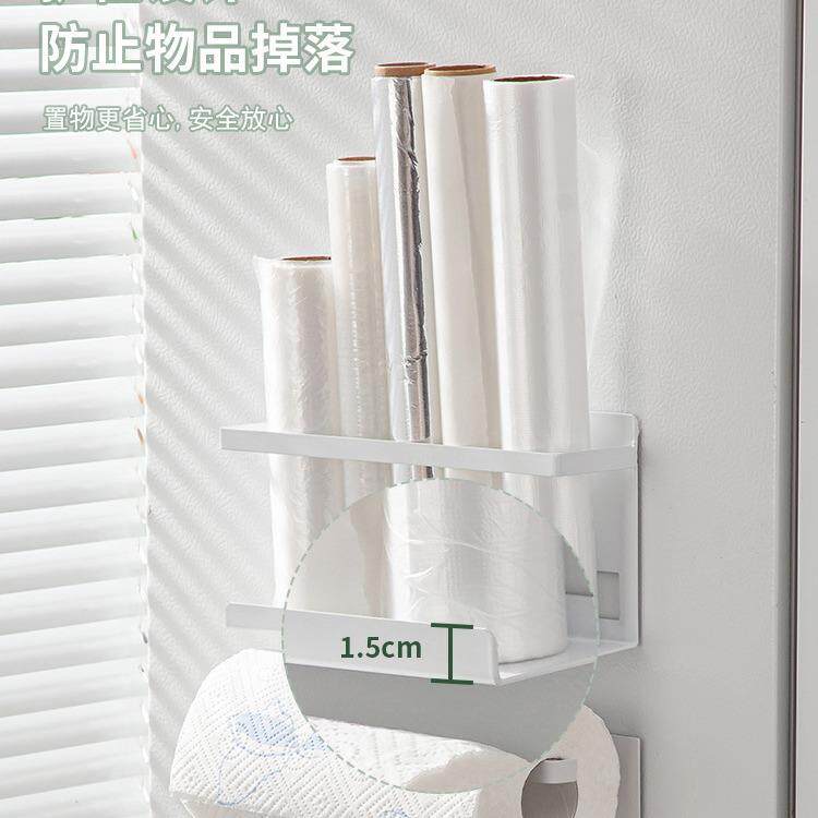 新款直销厨房磁吸冰箱置物架外侧收纳调料架子纸巾保鲜膜架家用免