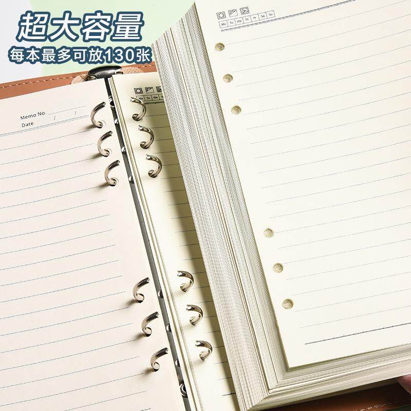 新款直销活页笔记本可a5纯色软皮本子学生创意礼品会议办公商务加