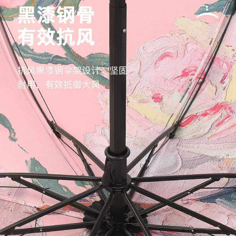 新款直销五折伞黑胶双层太阳伞防晒防紫外线女油画伞折叠伞晴雨两,户外/登山/野营/旅行用品,钓鱼伞,淘宝优惠券,粉丝福利购,淘宝优惠卷