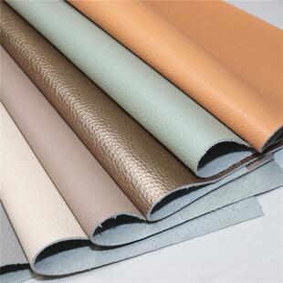 新款直销GRS1.4荔枝纹再生皮革无溶剂皮料可提供TC含牛皮成分彩色