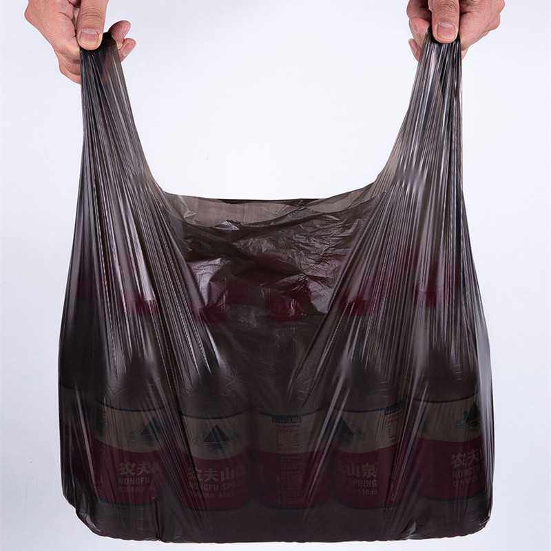 新款直销垃圾袋手提背心式全新料家用加大加厚黑色塑料方便袋子商