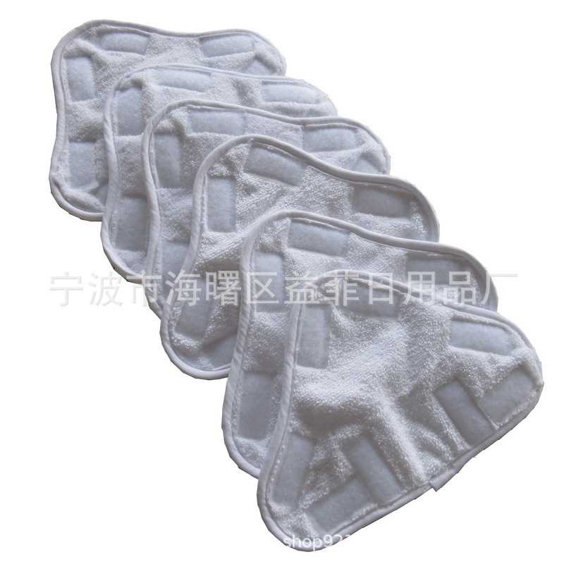 新款直销34g厚款X5蒸汽拖把纤维布套白色三角型魔术贴拖把布平板