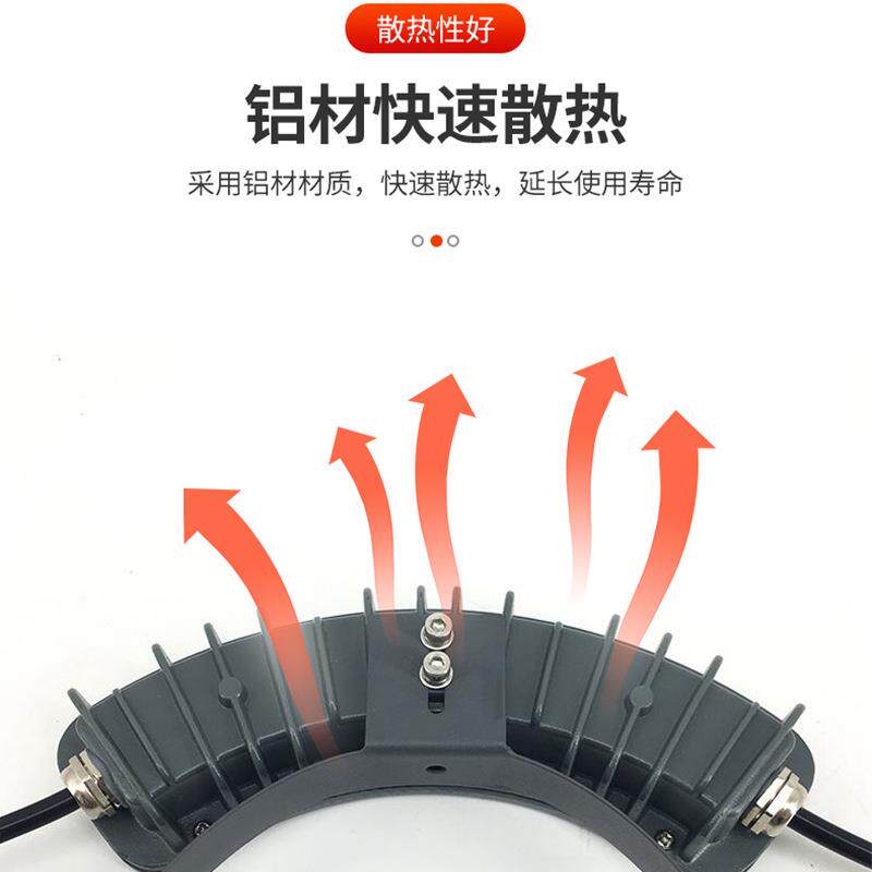 新款直销工程LED瓦楞灯 低压高压输入防水月牙灯户外庭院古楼凉亭