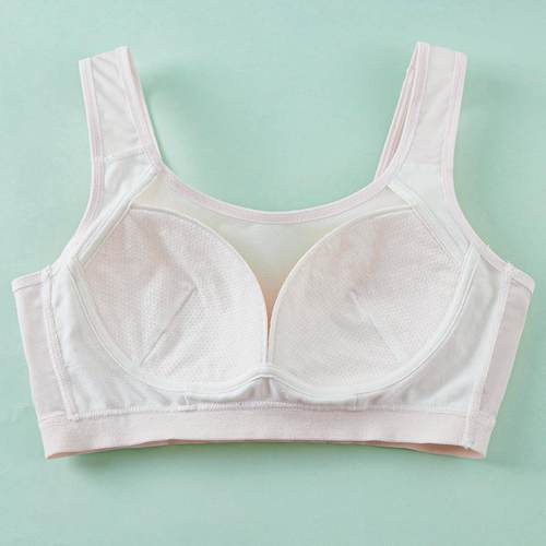 新款直销少女发育期文胸透气网眼料初中生高中生背心青春期大童内