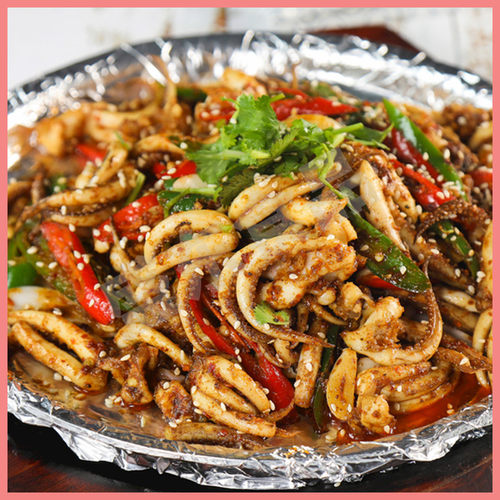 掌勺兄弟深海鲜鱿500g酒店烧烤铁板特色半成品冷冻鲜活冰冻食材