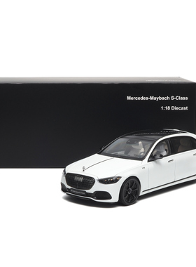 AR 1：18奔驰迈巴赫S系2021款 S680 仿真合金汽车模型收藏摆件