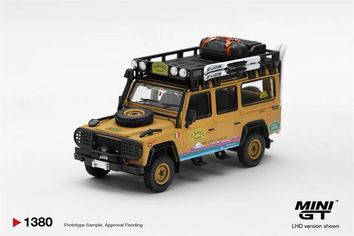 MINIGT 1:64 路虎卫士Defender 110 骆驼杯1998 合金汽车模型