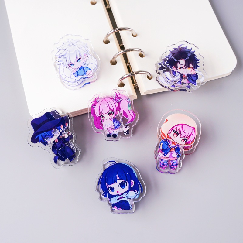 二次元时光代理人亚克力PP夹可爱卡通程小时动漫手账文具夹子书夹