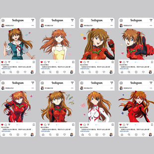 新世纪福音战士明日香透卡动漫二次元个人高清周边自印透卡明信片