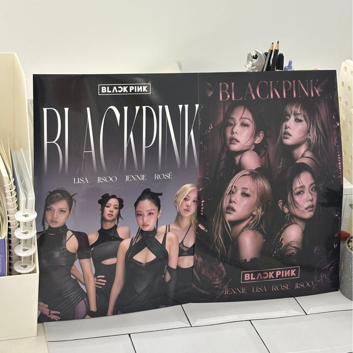 2张/套K-pop女团BlackPink韩团女明星海报Girl Crush粉墨明星周边