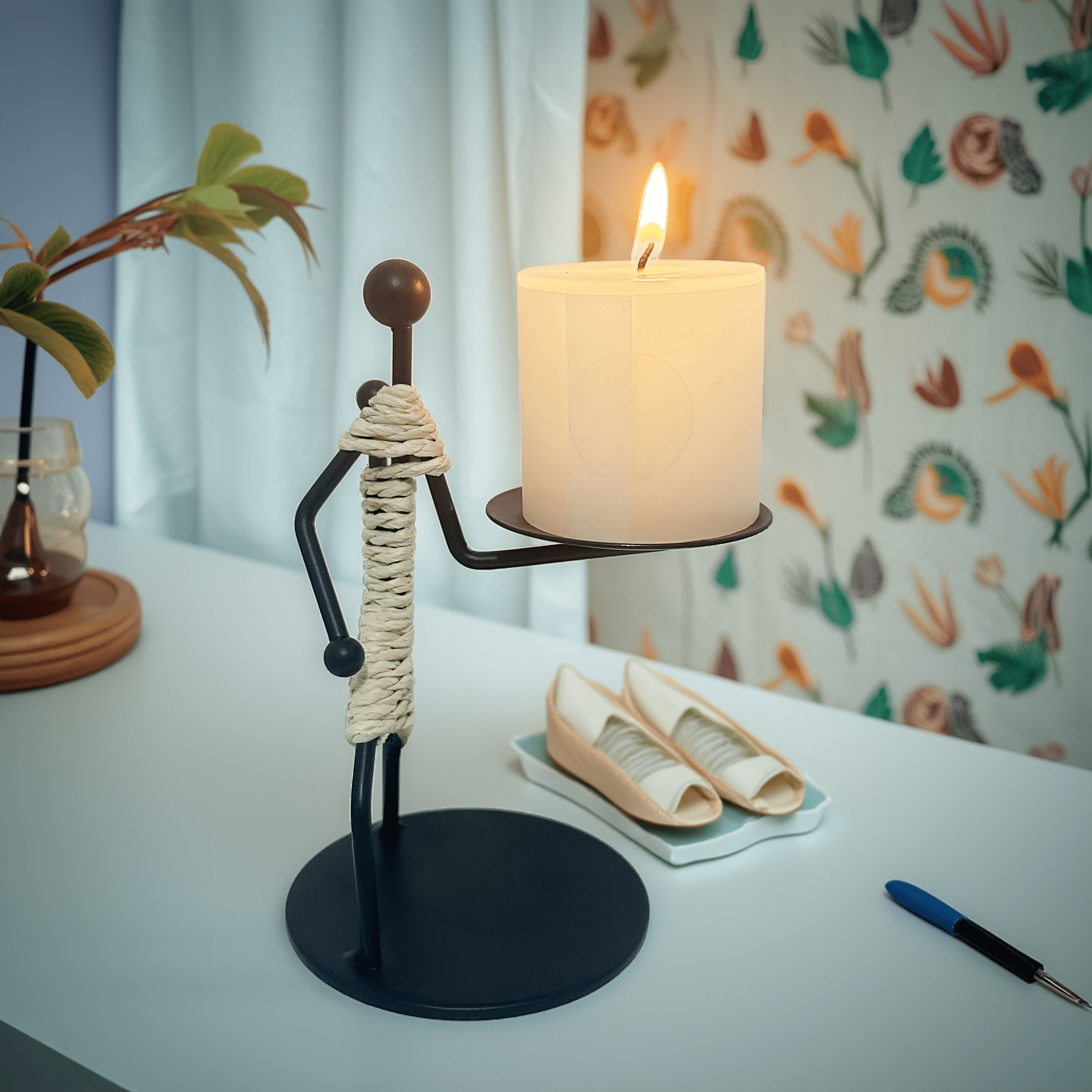 铁艺蜡烛台家用烛光晚餐餐桌装饰品氛围轻奢欧式创意复古烛台摆件,家居饰品,烛台,淘宝优惠券,粉丝福利购,淘宝优惠卷