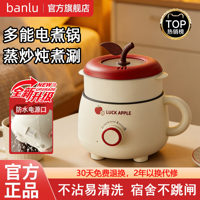 多功能电煮锅电热火锅家用宿舍办公室蒸煮一体锅小型一人食泡面锅