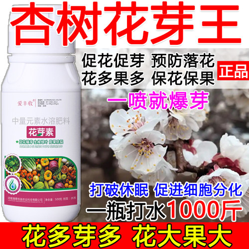 杏树促花催芽杏树花芽促长素催花保果叶面肥保花保果催花强制座果