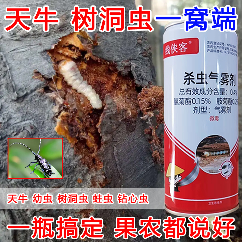 线侠客天牛克星杀天牛气雾剂园林树木制家具柑橘桉树病虫害防治