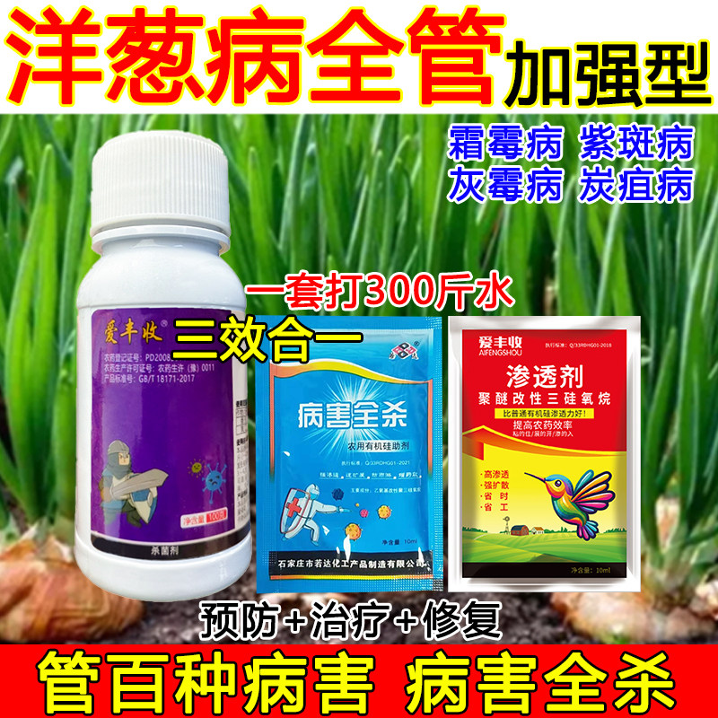 洋葱杀菌剂洋葱病全治病害全杀杀菌农药细菌真菌萎缩病白腐病