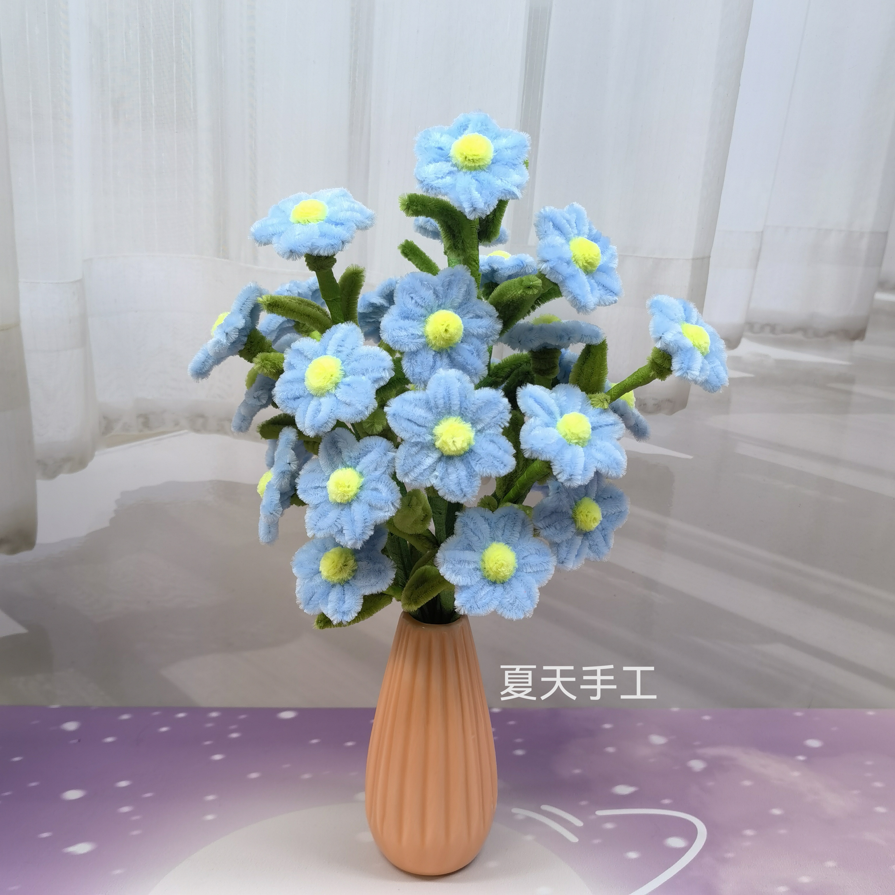 幸福花束材料包锌特扭扭棒加密（不含花瓶）