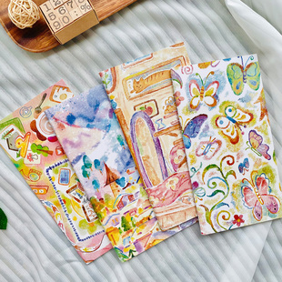 蝶恋花暮雪小镇手帐时光空白内页标准tn内芯 麻辣糯米周 TN本