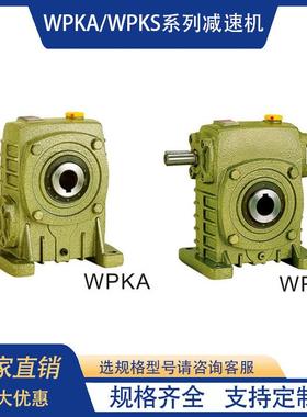 wpka/wpks蜗轮蜗杆减速机立式铜螺母变速机带电机法兰齿轮减速机