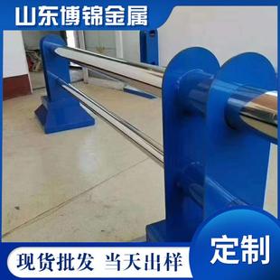 道路分离护栏厂家非机隔离护栏Q235钢板切割立柱矮护栏