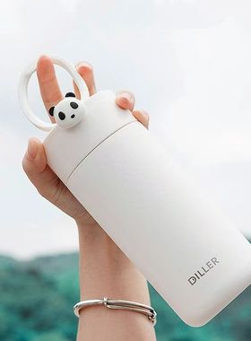 保温杯女士高颜值2025新款简约泡茶水杯女便携316不锈钢女士杯子