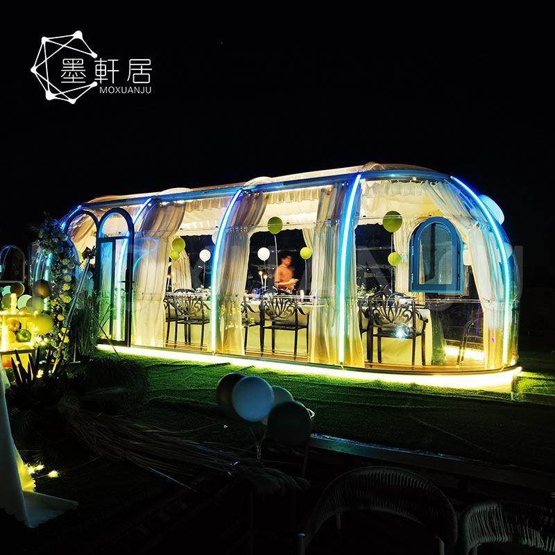 网红创意我泡泡屋豪华婚礼帐篷户外椭球型透明帐篷星空房餐厅篷房