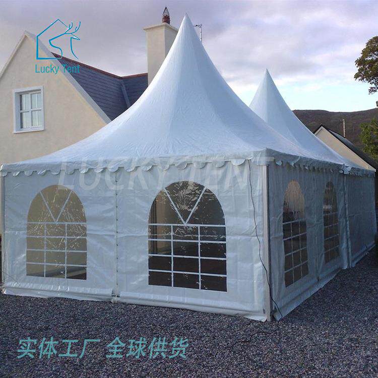 甘肃景区户外活动棚5x5m,6x6m,8x8m尖顶帐篷欧式奢华婚礼摄影篷房