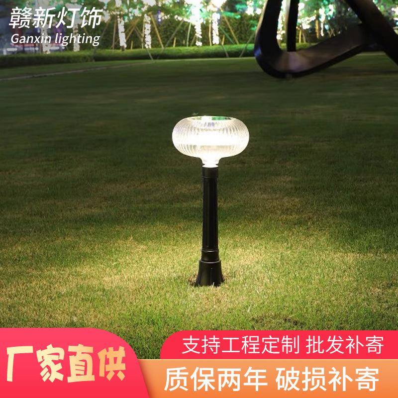 太阳能草坪灯新款上市中式户外防水庭院别墅花园接电通用围墙景观