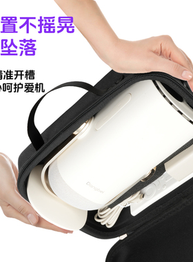 适用当贝Smart2云台投影仪收纳包Smart 1单肩包1:1精准槽位家用露营硬壳便携包防摔抗压缓冲棉保护