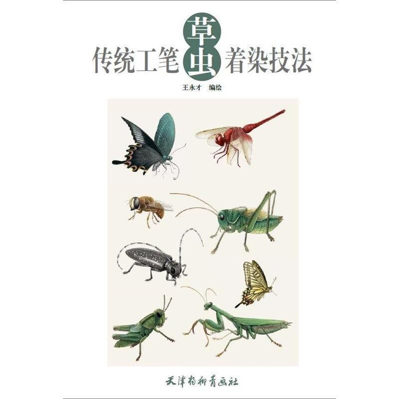 正版包邮传统工笔草虫着染技法王永才杨柳青出版社9787554704080