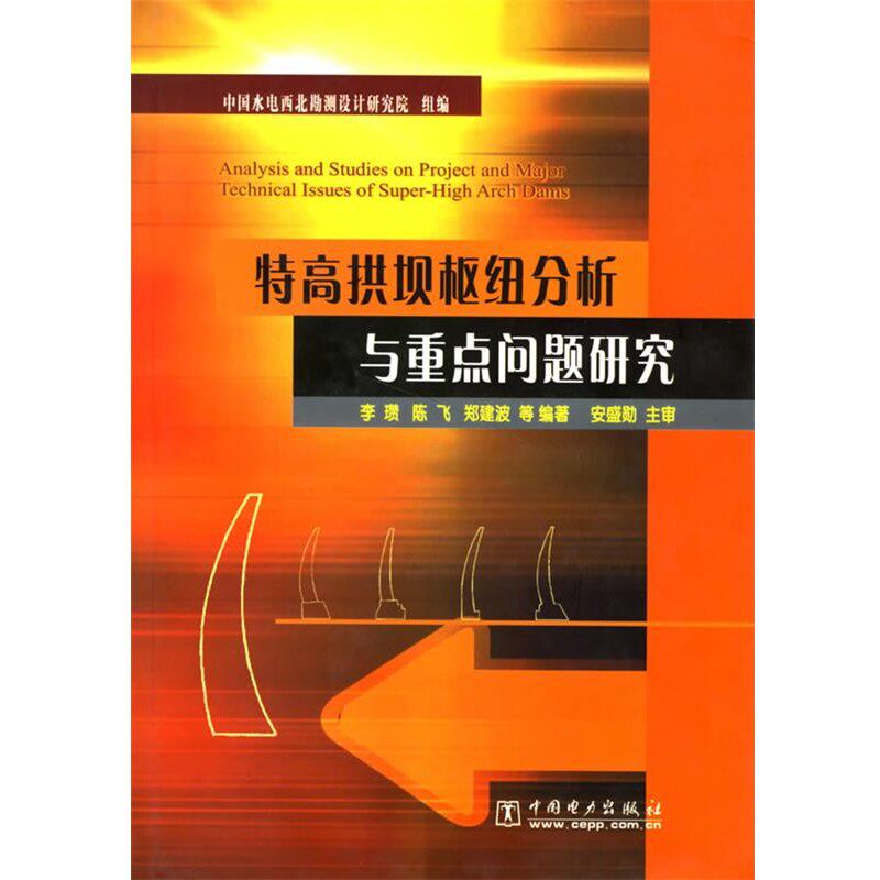 正版包邮特高拱坝枢纽分析与重点问题研究李瓒,陈飞,郑建波 等编著中国电力出版社9787508319759
