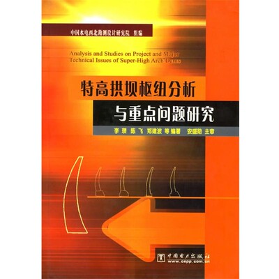 正版包邮特高拱坝枢纽分析与重点问题研究李瓒,陈飞,郑建波 等编著中国电力出版社9787508319759